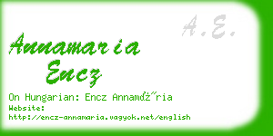 annamaria encz business card